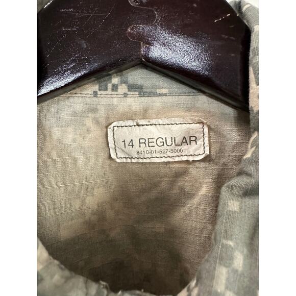 US Digital Camo Work Utility Uniform Coat Women 14 Maternity Hunting Adjustable - Picture 3 of 8